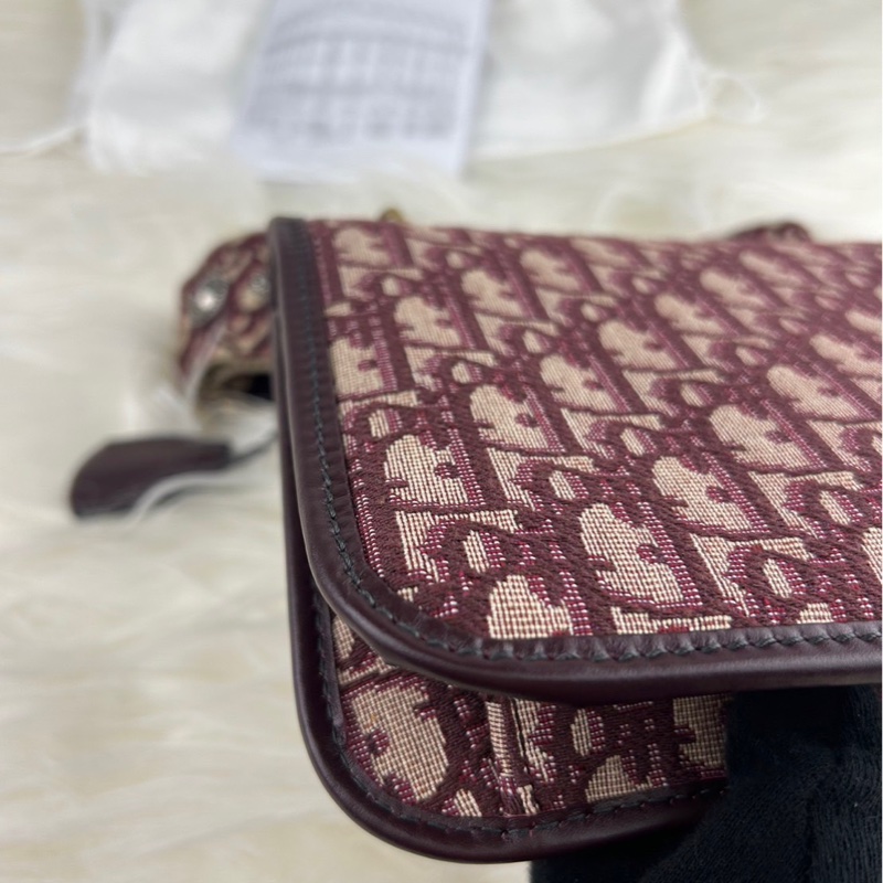 DIOR 經典老花 DIOR OB LIQUE 金屬 DIOR 復古郵差包 肩背包 斜背包 挎包-21