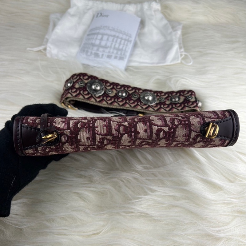 DIOR 經典老花 DIOR OB LIQUE 金屬 DIOR 復古郵差包 肩背包 斜背包 挎包-23