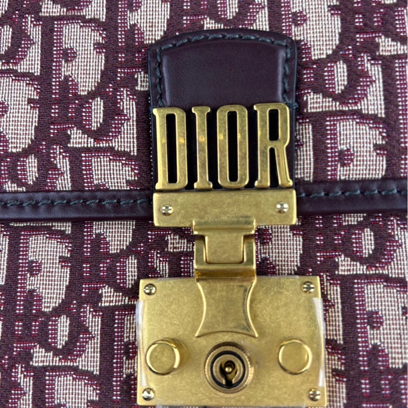 DIOR 經典老花 DIOR OB LIQUE 金屬 DIOR 復古郵差包 肩背包 斜背包 挎包-24