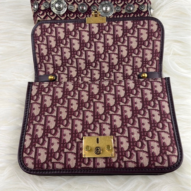 DIOR 經典老花 DIOR OB LIQUE 金屬 DIOR 復古郵差包 肩背包 斜背包 挎包-27