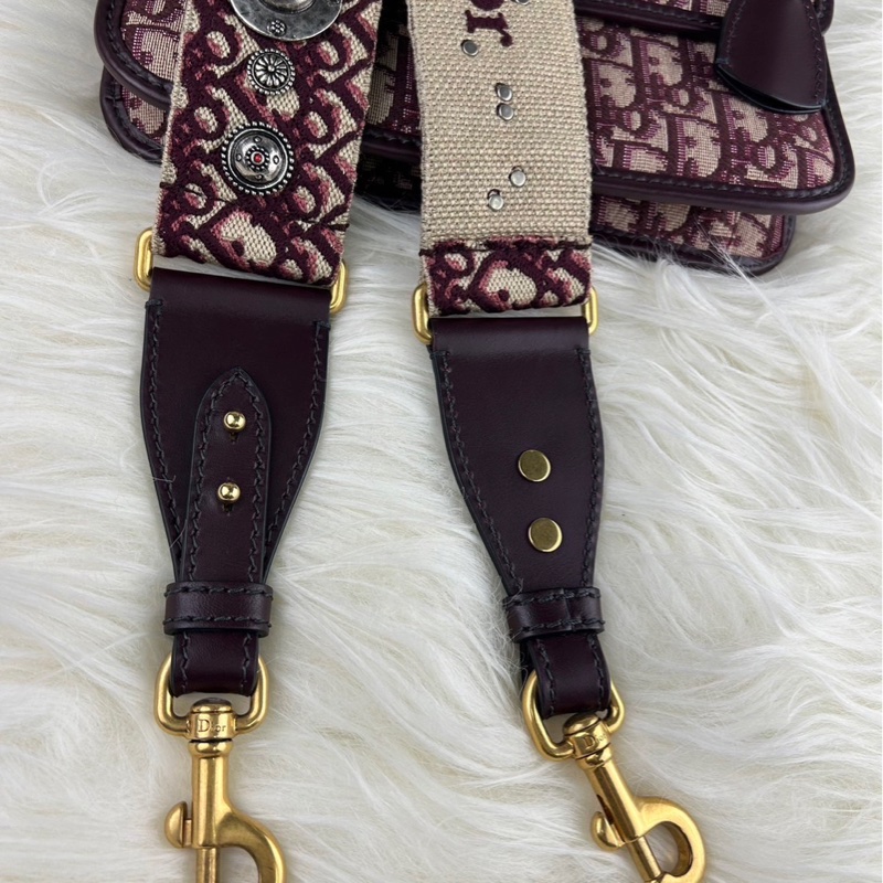 DIOR 經典老花 DIOR OB LIQUE 金屬 DIOR 復古郵差包 肩背包 斜背包 挎包-32