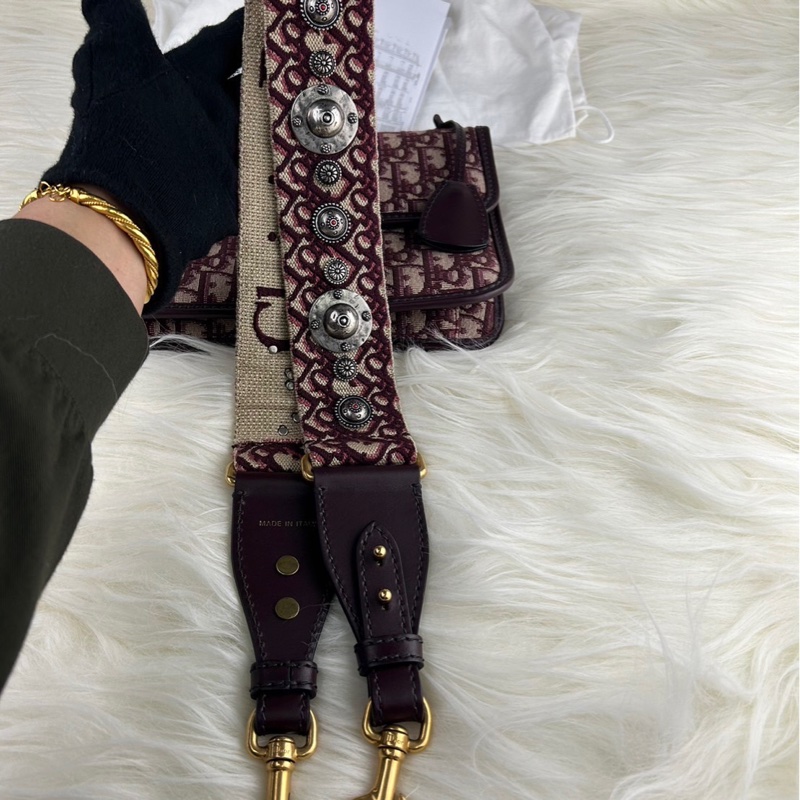 DIOR 經典老花 DIOR OB LIQUE 金屬 DIOR 復古郵差包 肩背包 斜背包 挎包-33