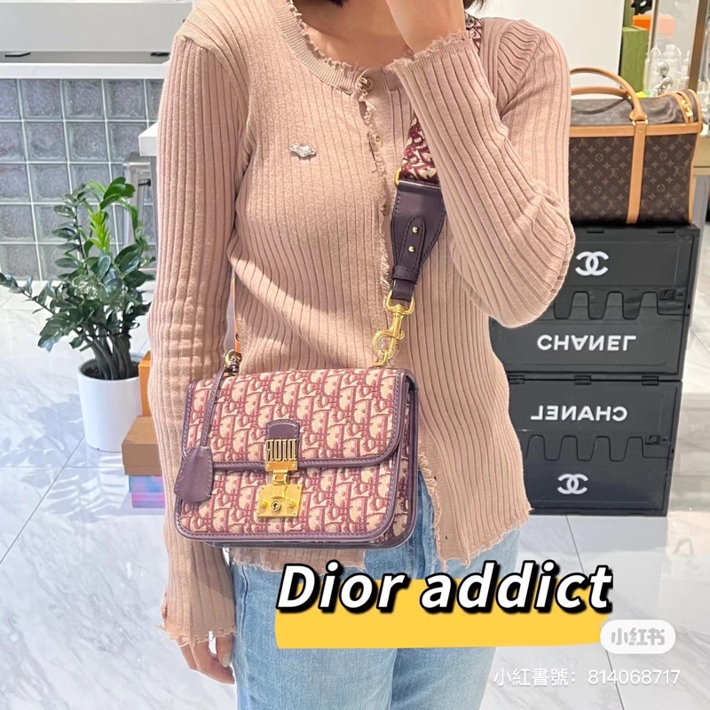 DIOR 經典老花 DIOR OB LIQUE 金屬 DIOR 復古郵差包 肩背包 斜背包 挎包-34