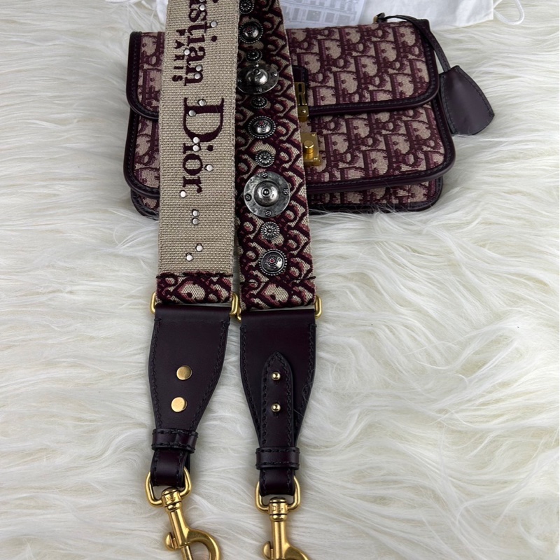 DIOR 經典老花 DIOR OB LIQUE 金屬 DIOR 復古郵差包 肩背包 斜背包 挎包-38