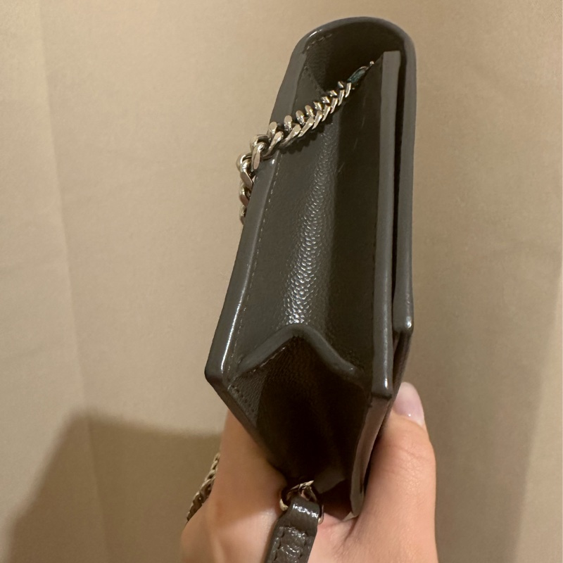 YSL KATE 女士單肩包(流蘇款款字母LOGO鱷魚壓紋)🖤-12