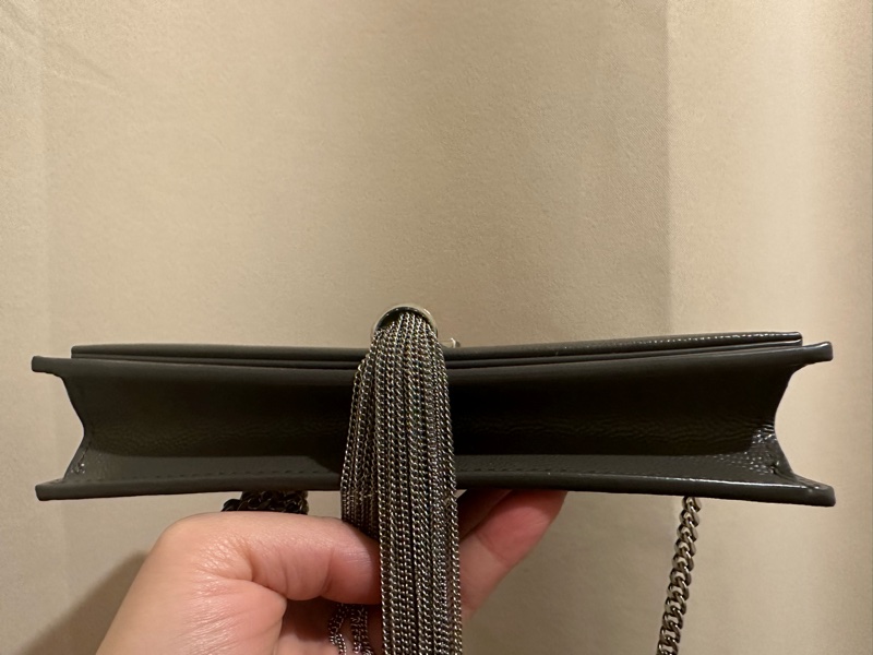 YSL KATE 女士單肩包(流蘇款款字母LOGO鱷魚壓紋)🖤-15
