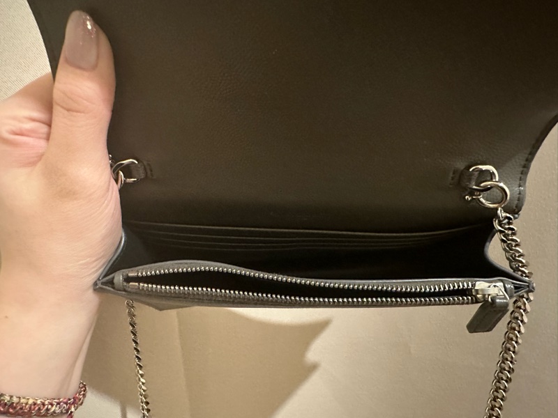 YSL KATE 女士單肩包(流蘇款款字母LOGO鱷魚壓紋)🖤-16