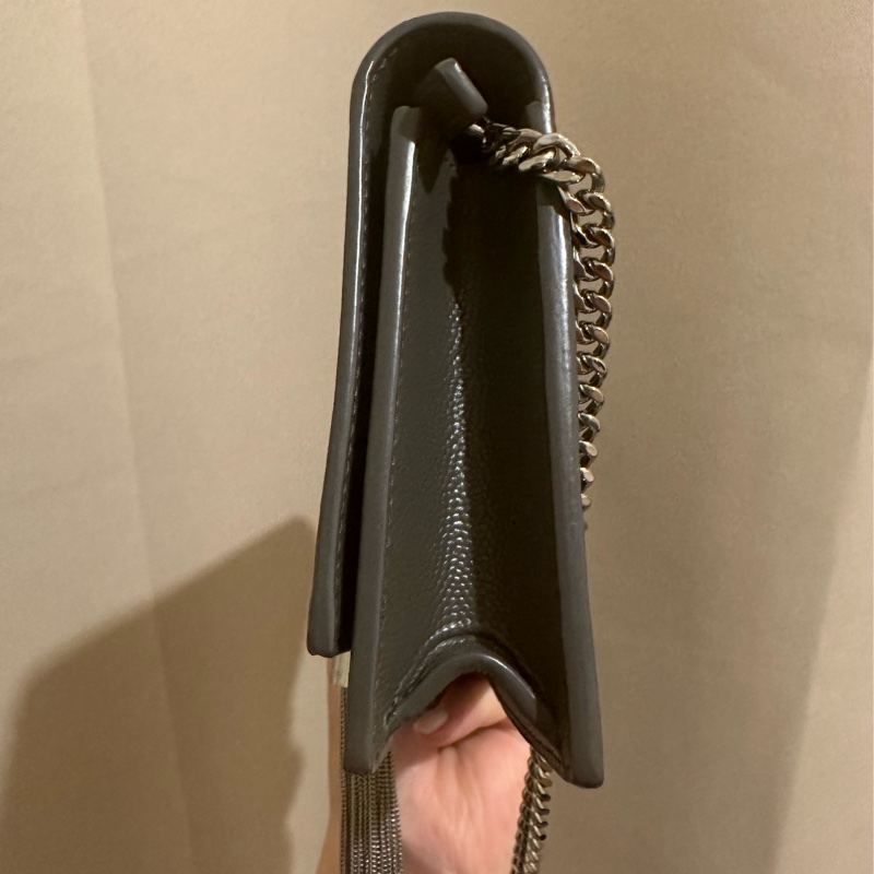 YSL KATE 女士單肩包(流蘇款款字母LOGO鱷魚壓紋)🖤-23