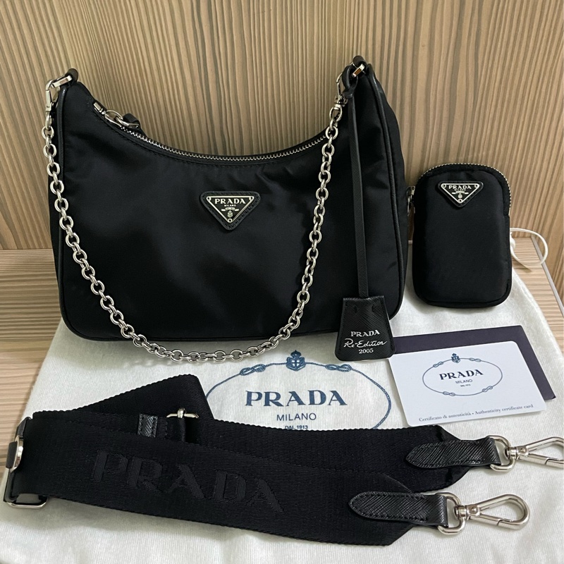 Prada Re-Edition 2005再生尼龍手袋-0