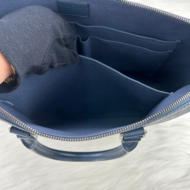 LV  棋盤格牛皮壓紋商務包 公事包  手提包  斜背包-20