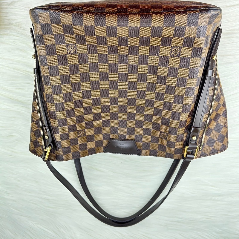 LV N41108經典Cabas Rivington Damier帆布肩背托特包-6