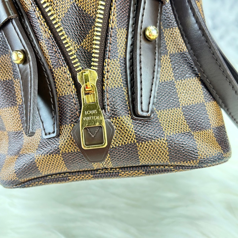 LV N41108經典Cabas Rivington Damier帆布肩背托特包-20