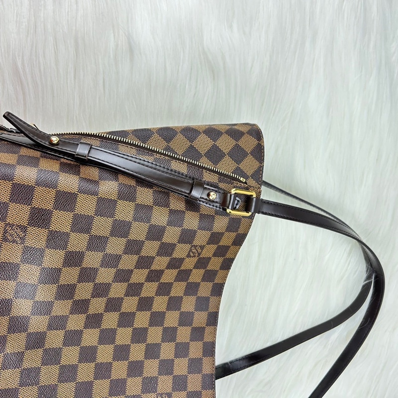 LV N41108經典Cabas Rivington Damier帆布肩背托特包-22