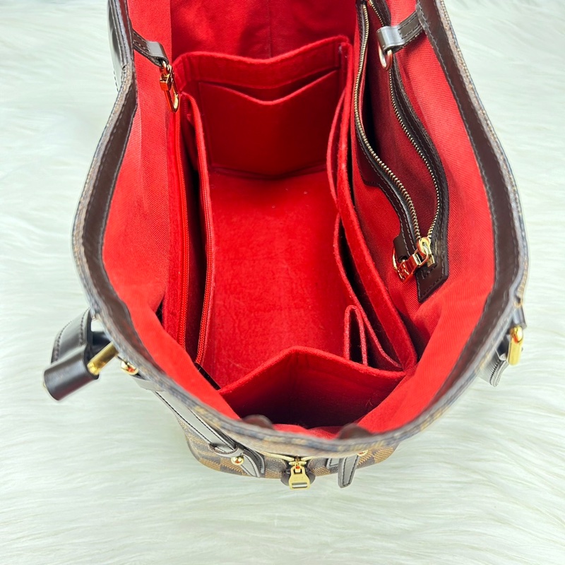 LV N41108經典Cabas Rivington Damier帆布肩背托特包-25