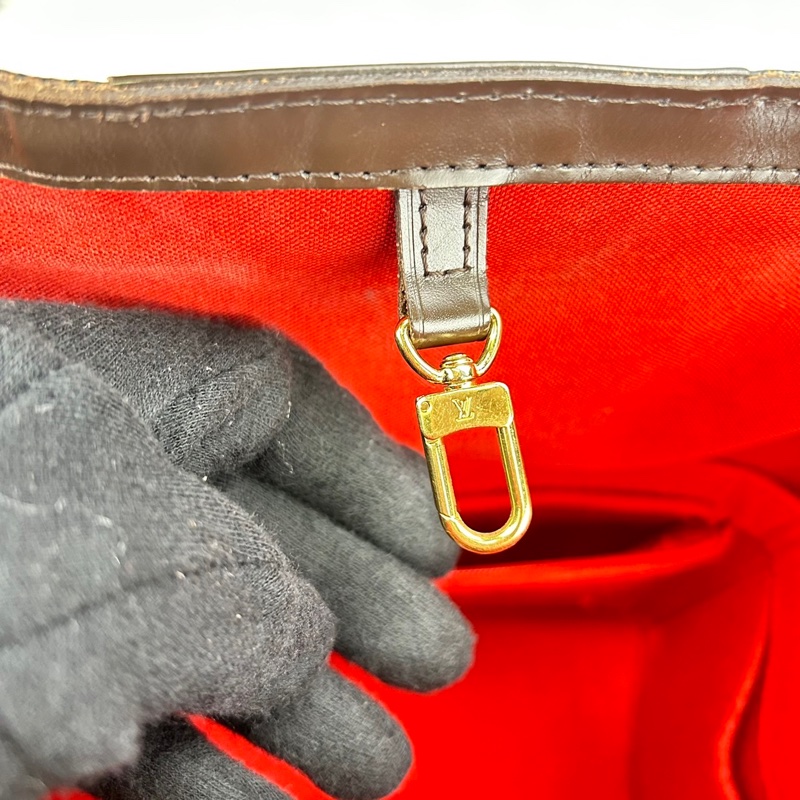 LV N41108經典Cabas Rivington Damier帆布肩背托特包-28