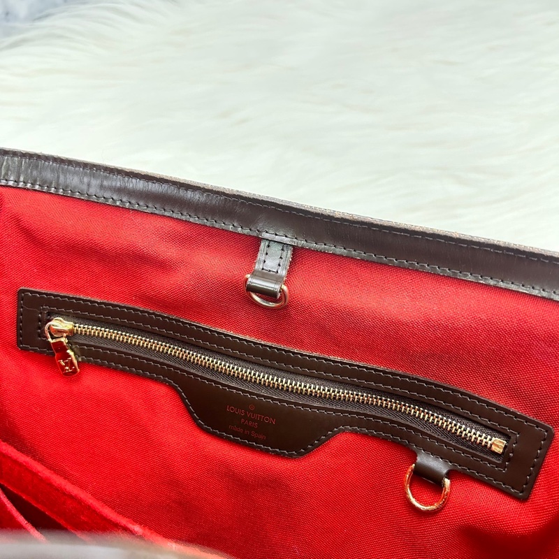 LV N41108經典Cabas Rivington Damier帆布肩背托特包-30