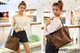 LV N41108經典Cabas Rivington Damier帆布肩背托特包-36