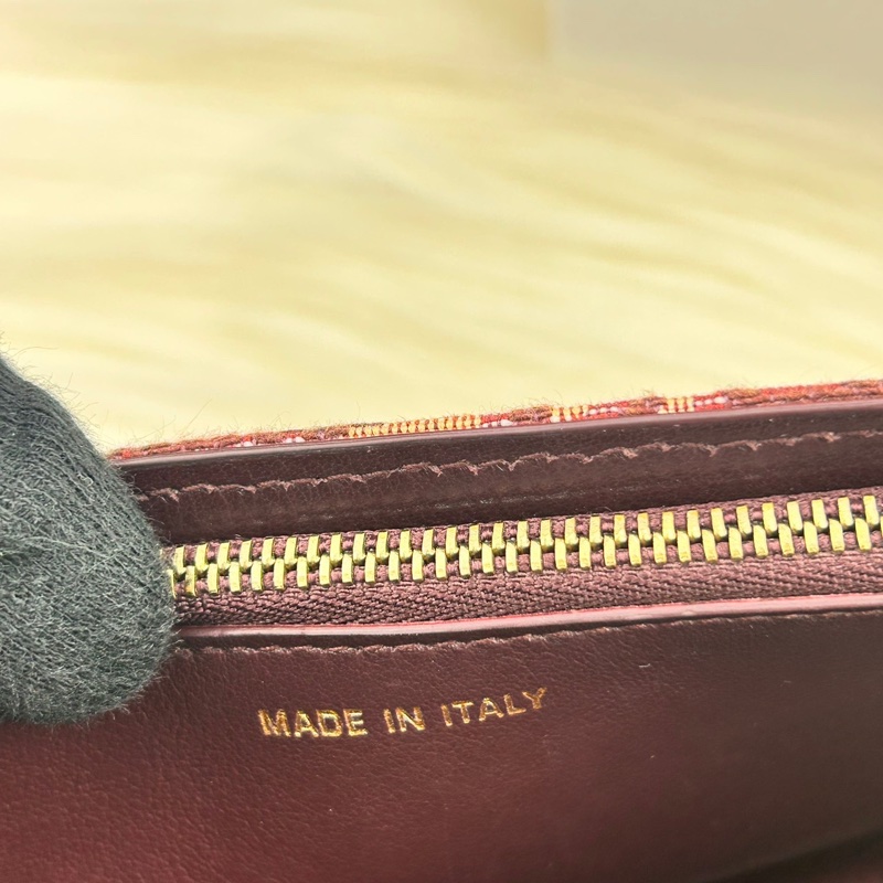 Dior S5619CTZQ_M974 酒红色 SADDLE DIOR OBLIQUE腰包-5