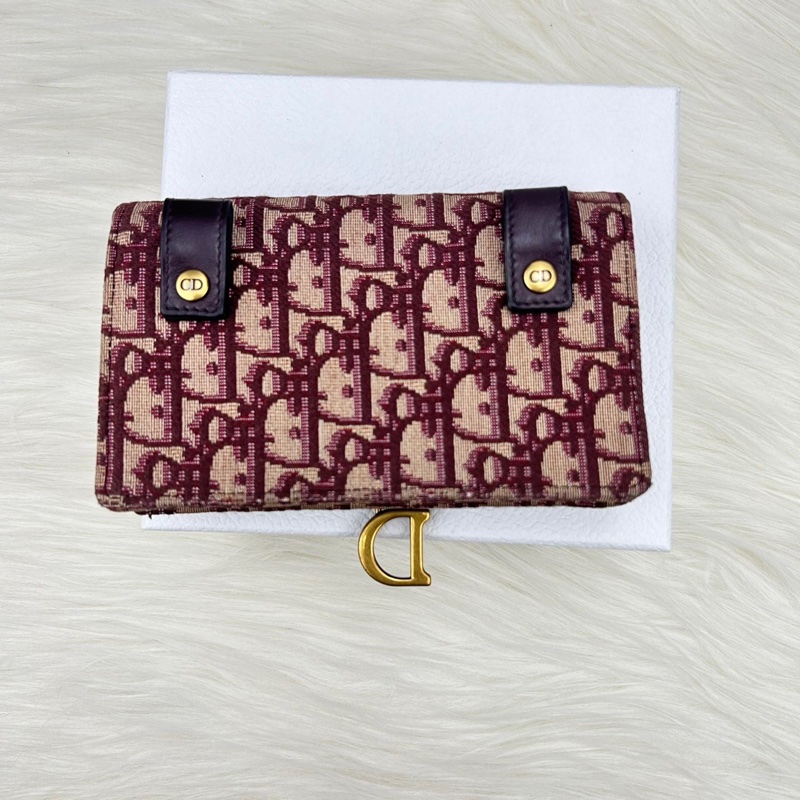 Dior S5619CTZQ_M974 酒红色 SADDLE DIOR OBLIQUE腰包-8