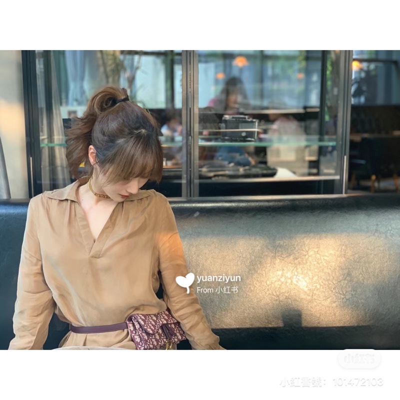 Dior S5619CTZQ_M974 酒红色 SADDLE DIOR OBLIQUE腰包-14