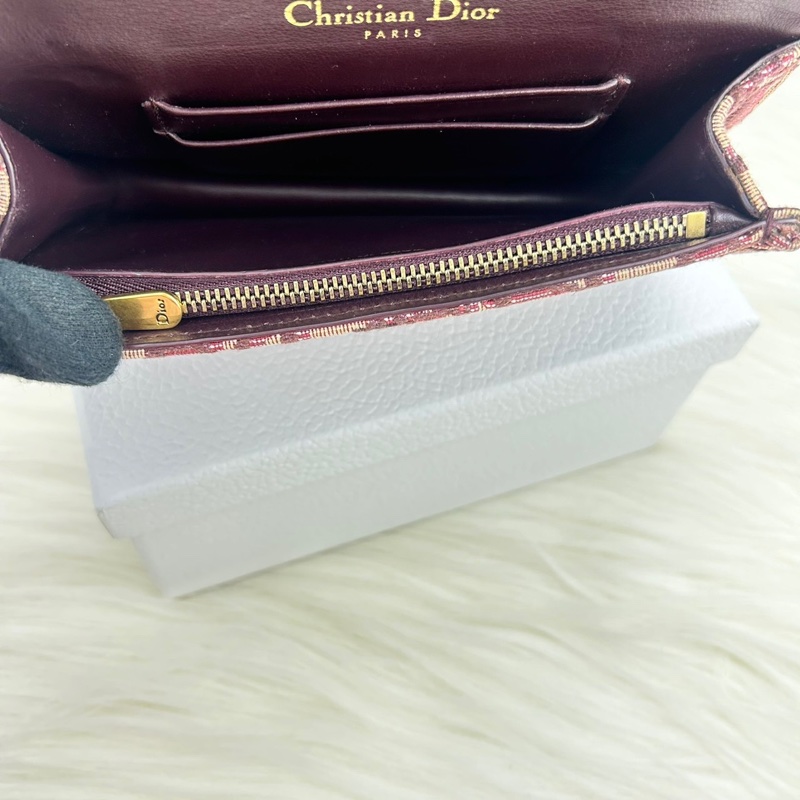 Dior S5619CTZQ_M974 酒红色 SADDLE DIOR OBLIQUE腰包-26