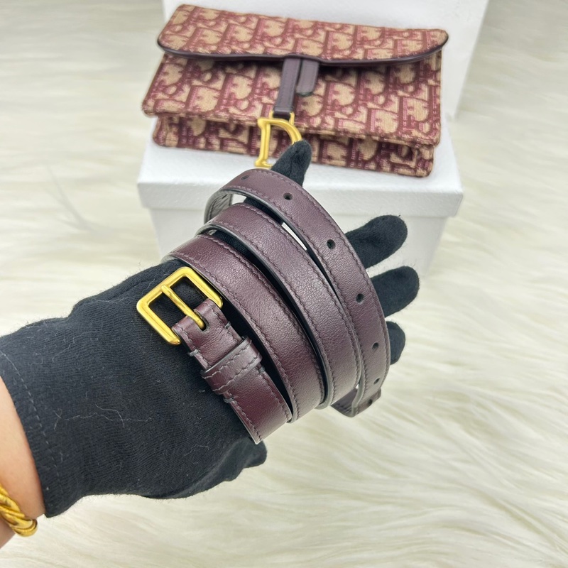 Dior S5619CTZQ_M974 酒红色 SADDLE DIOR OBLIQUE腰包-29