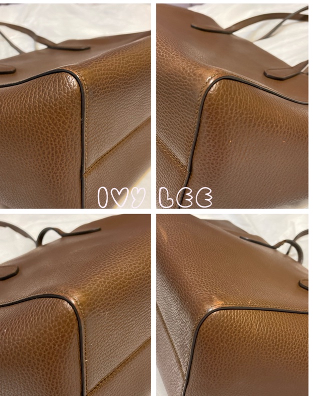 GUCCI 咖啡可可色 牛皮 Swing 托特包 手提包 354408 二手精品 正品-9