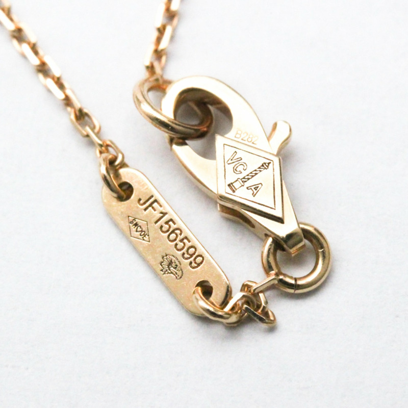 【日本直送】Van Cleef & Arpels Sweet Alhambra VCARN59K00 玫瑰金 (18K) 紅玉髓手鍊 玫瑰金-6