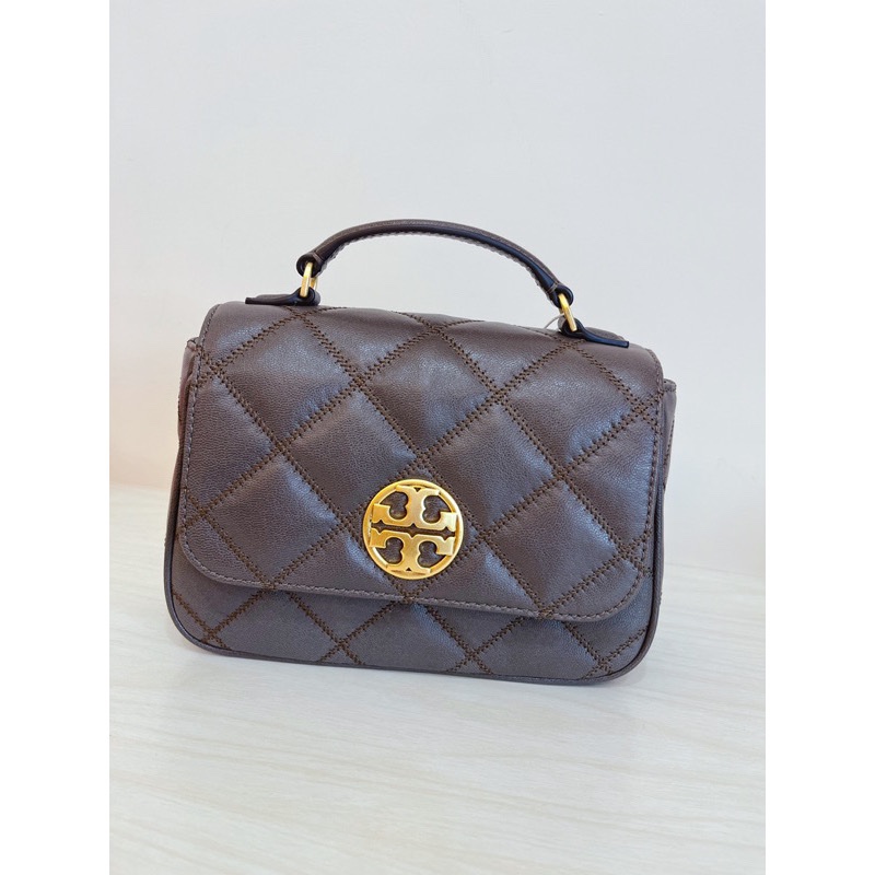 TORY BURCH WILLA 小方包 小胖包(手提/斜背)可可色-0