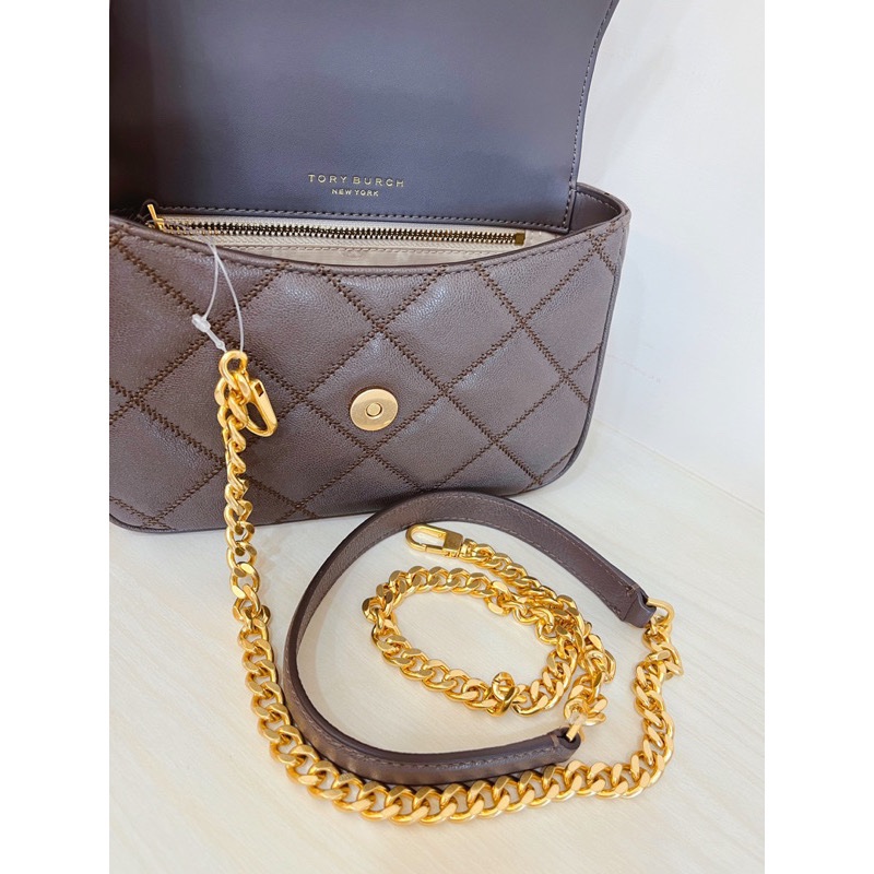 TORY BURCH WILLA 小方包 小胖包(手提/斜背)可可色-2