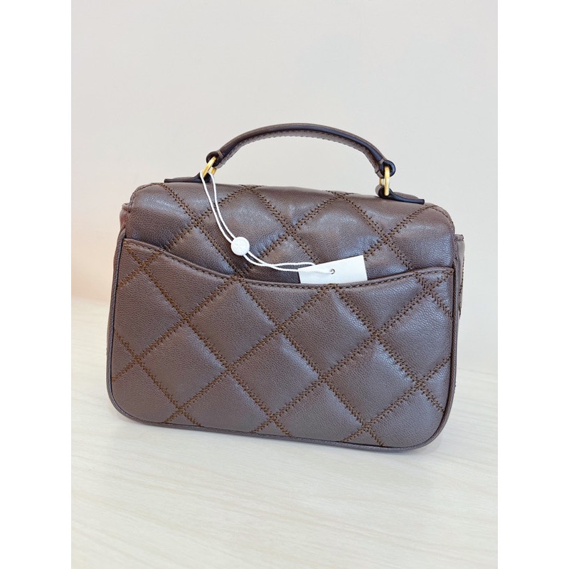 TORY BURCH WILLA 小方包 小胖包(手提/斜背)可可色-7