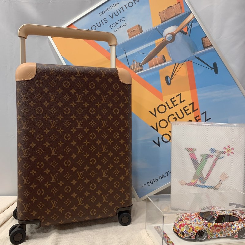 Louis Vuitton LV 字紋 Horizon 55 四輪 手提行李箱/登機箱-0