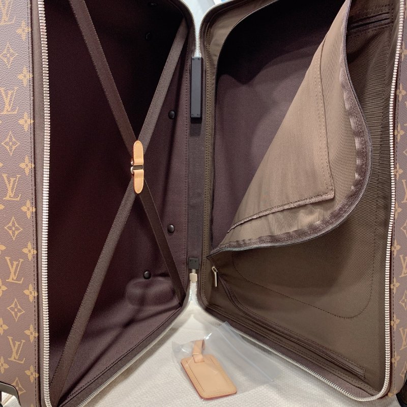 Louis Vuitton LV 字紋 Horizon 55 四輪 手提行李箱/登機箱-11