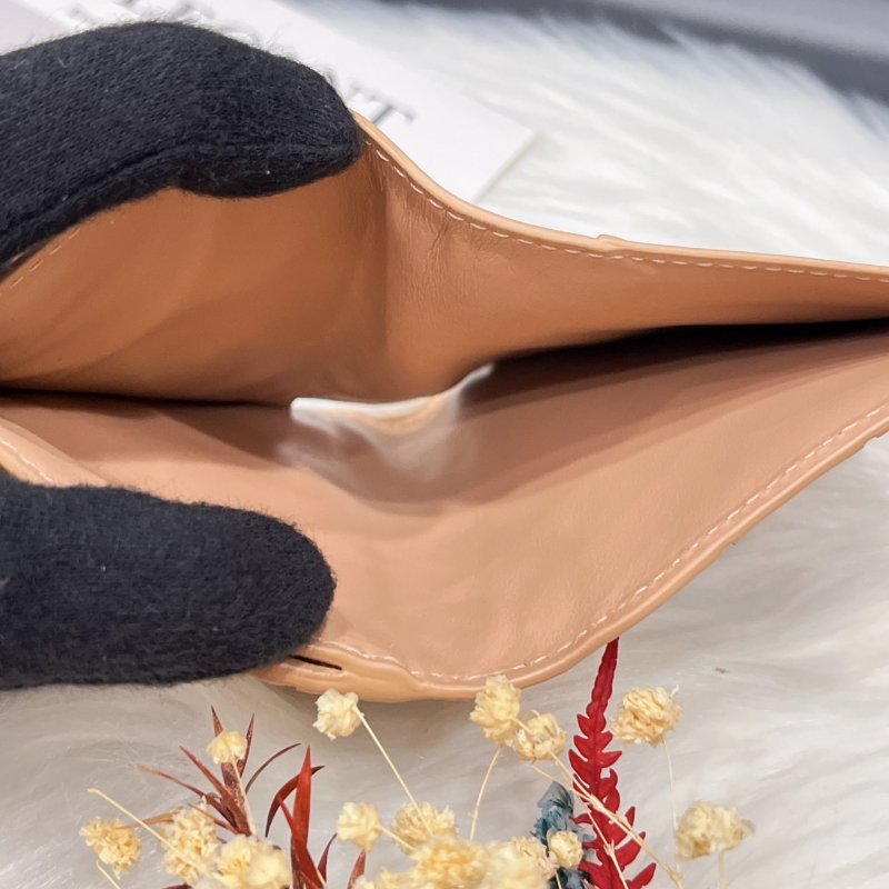 Bottega Veneta BV 駝色 全皮編織 零錢短夾/皮夾-5