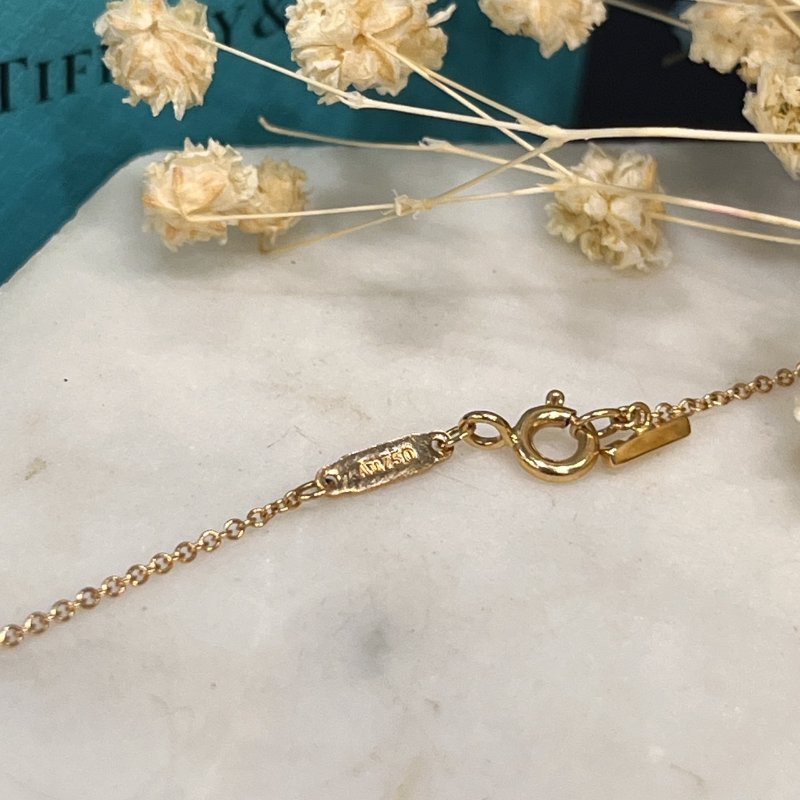 Tiffany&Co. 750 18K金 SMILE小微笑項鍊/飾品-3