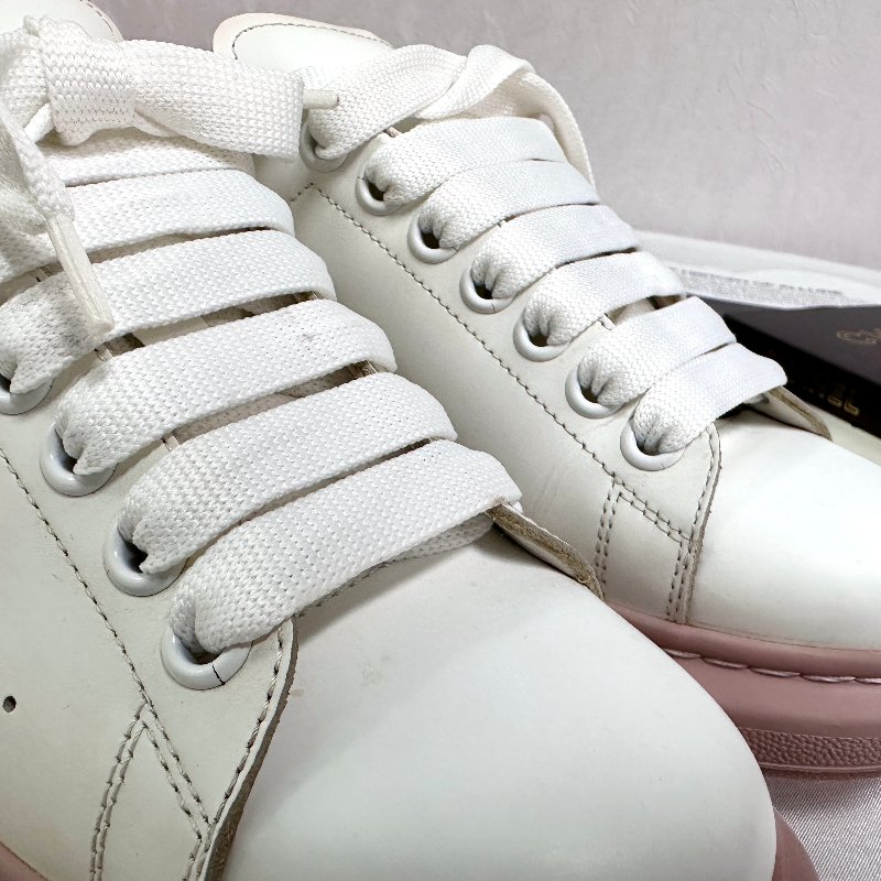 Alexander McQueen 麥昆粉底小白鞋-7