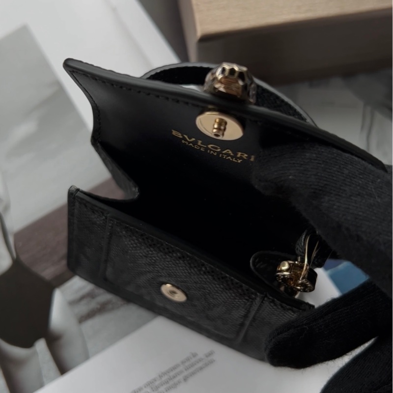 BVLGARI Serpenti Charm 寶格麗經典蛇首水蛇皮迷你包吊飾 掛飾 免運-3