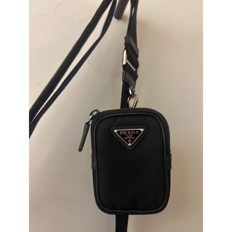 PRADA Nylon Cross-Body Hobo Bag 黑尼龍 三合一斜背包-10
