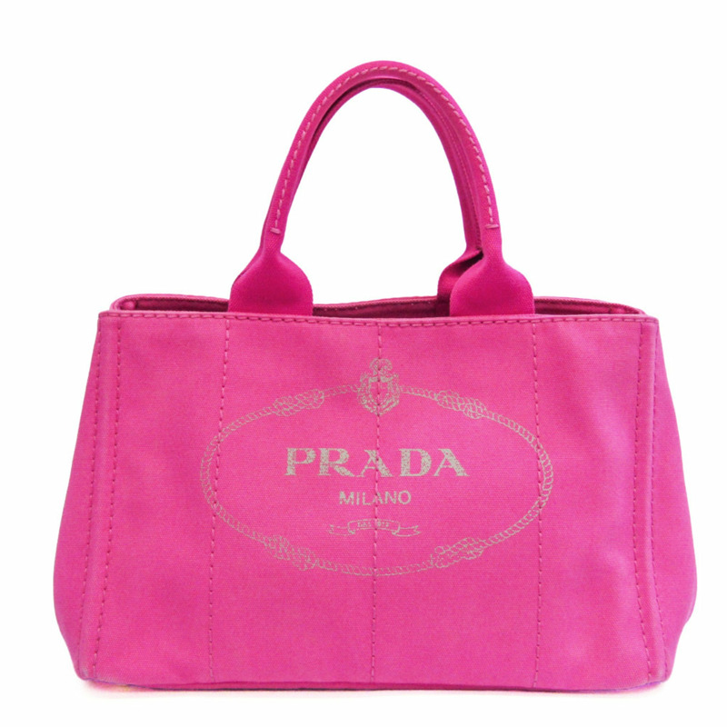 【日本直送】Prada Canapa 女士帆布托特包粉色-0