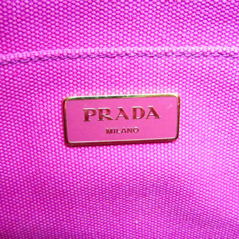 【日本直送】Prada Canapa 女士帆布托特包粉色-9