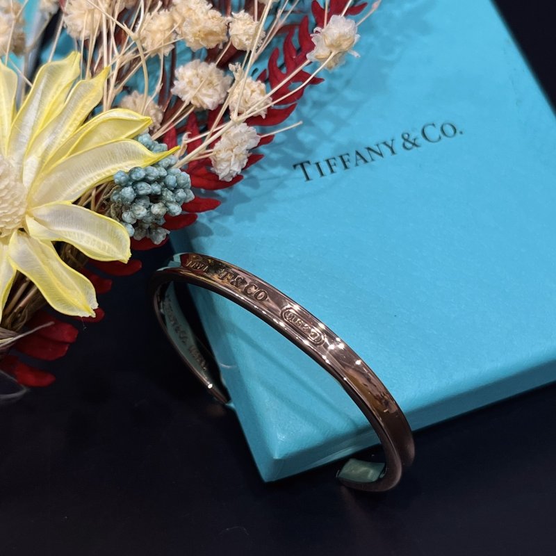 Tiffany&Co. RUBEDO 1837 C型手環/開口式手鐲/飾品-3