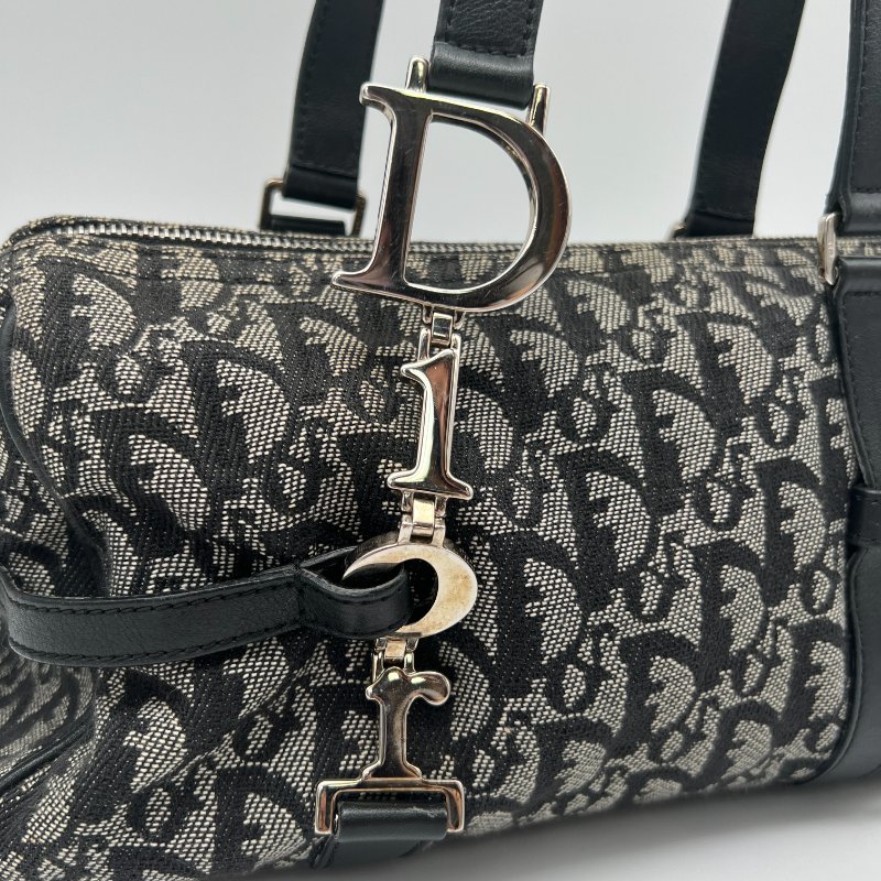 【Dior】降價 Vintage 老花波士頓手提包-5