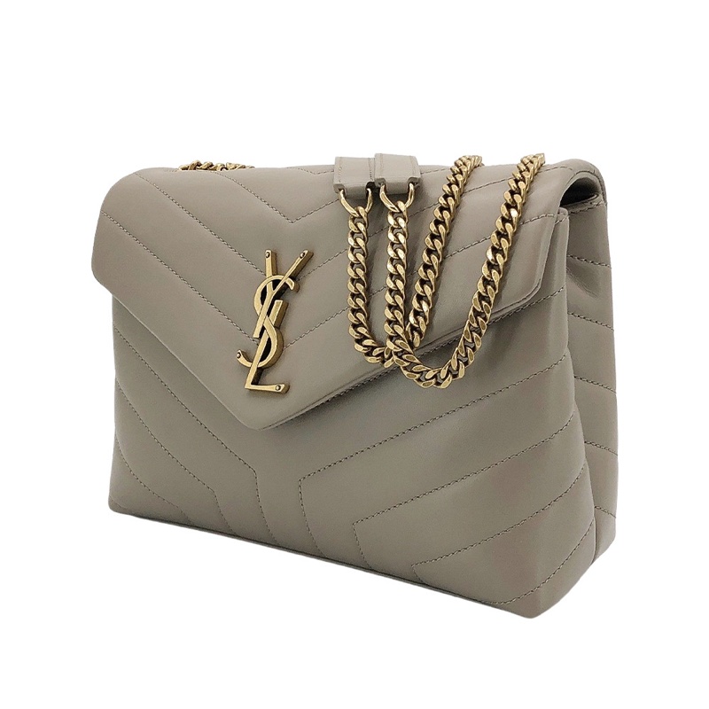 YSL SAINT LAURENT LOULOU灰棕色-0