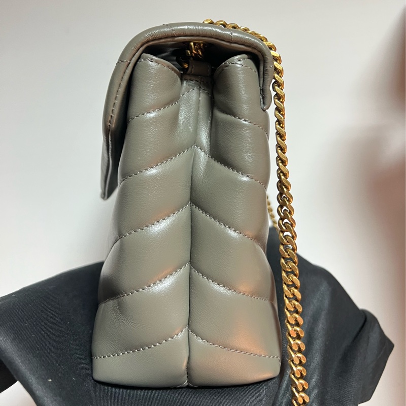 YSL SAINT LAURENT LOULOU灰棕色-6