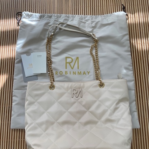 ROBINMAY粉杏托特包