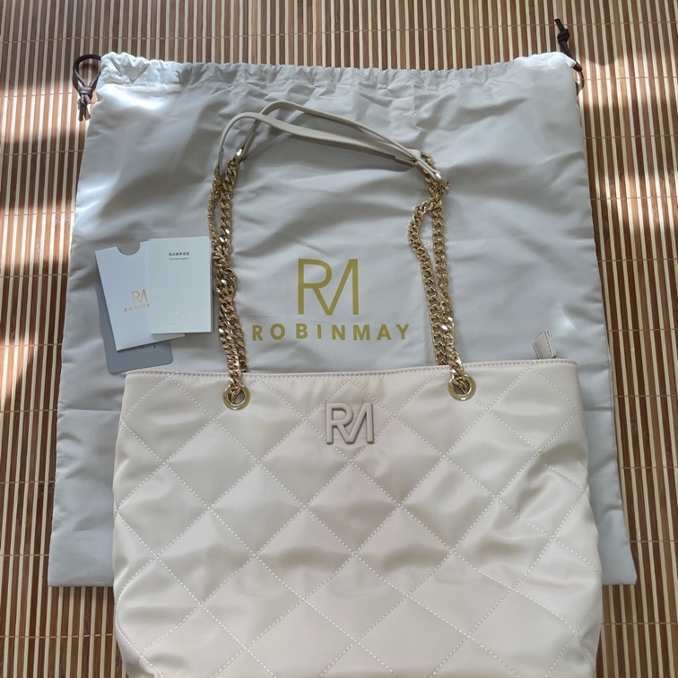 ROBINMAY粉杏托特包-0