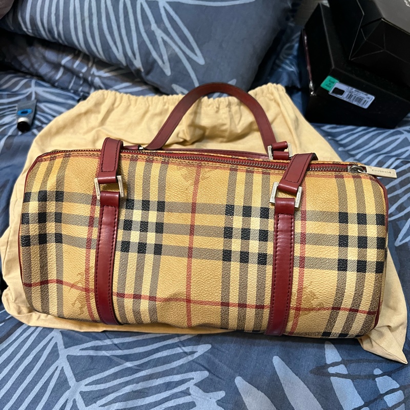 BURBERRY 戰馬經典圓桶包-1