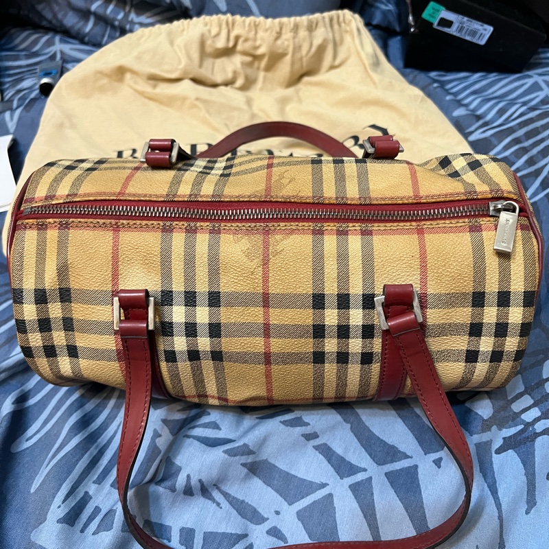 BURBERRY 戰馬經典圓桶包-8