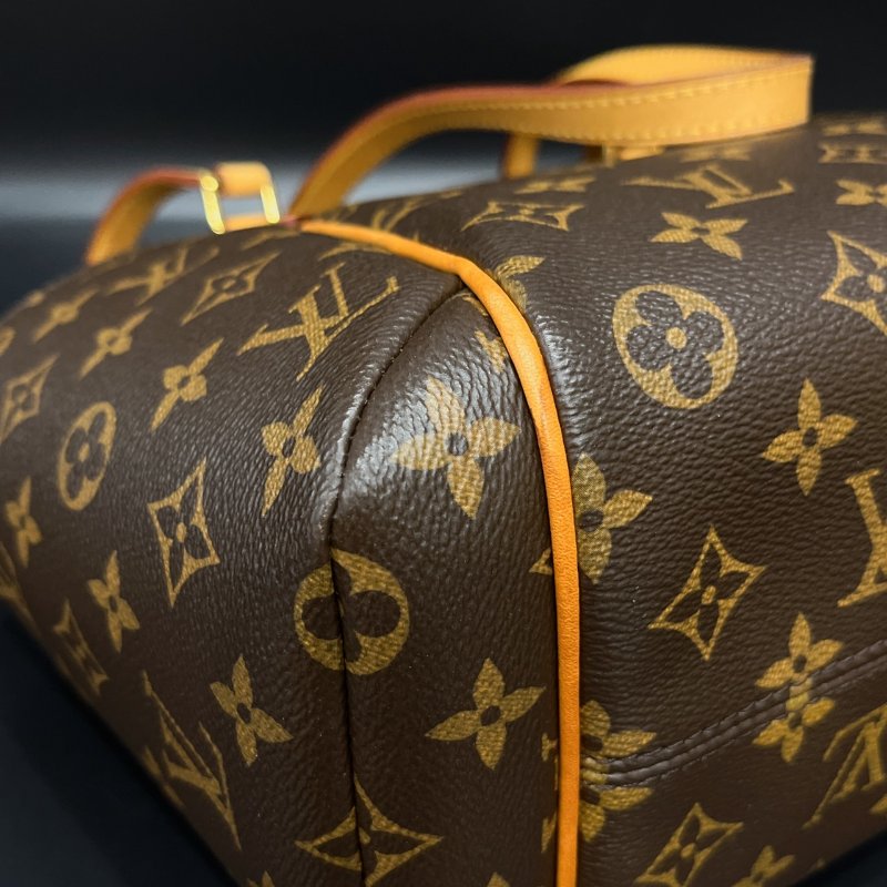 Louis Vuitton LV 老花字紋 小款 口袋天心包/側肩包/購物包-2