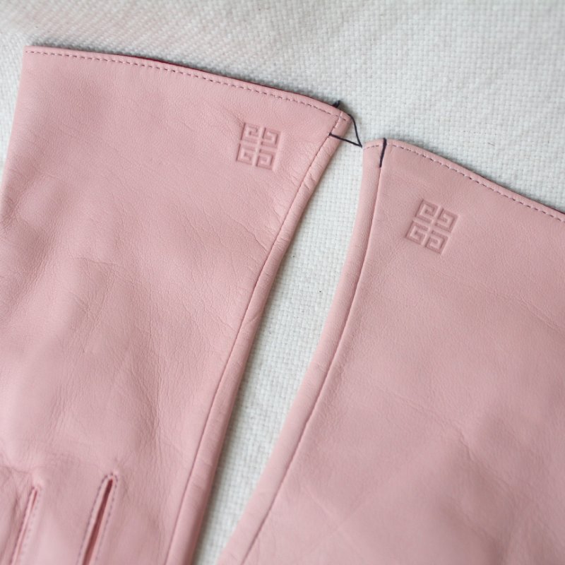 /庫存新品/Givenchy嫩粉羊皮手套-2